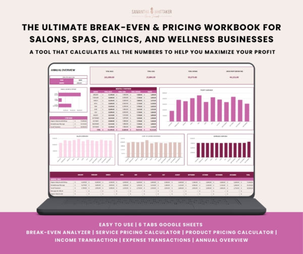 The Ultimate Pricing & Profit Workbook for Salons, Spas & Wellness Businesses